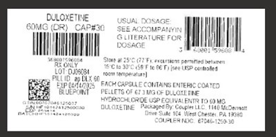 Label (Duloxetine Dr 60mg)
